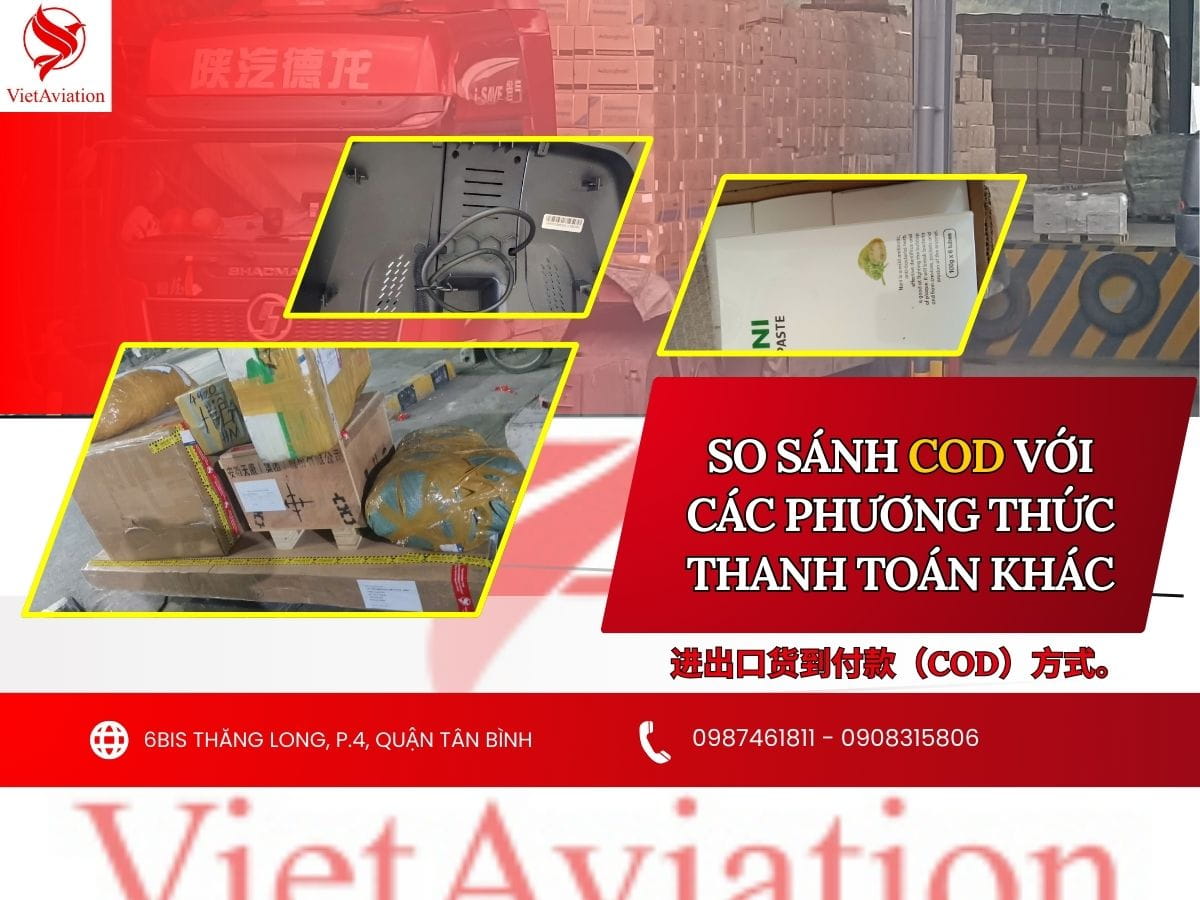 So sánh COD với các phương thức thanh toán khác