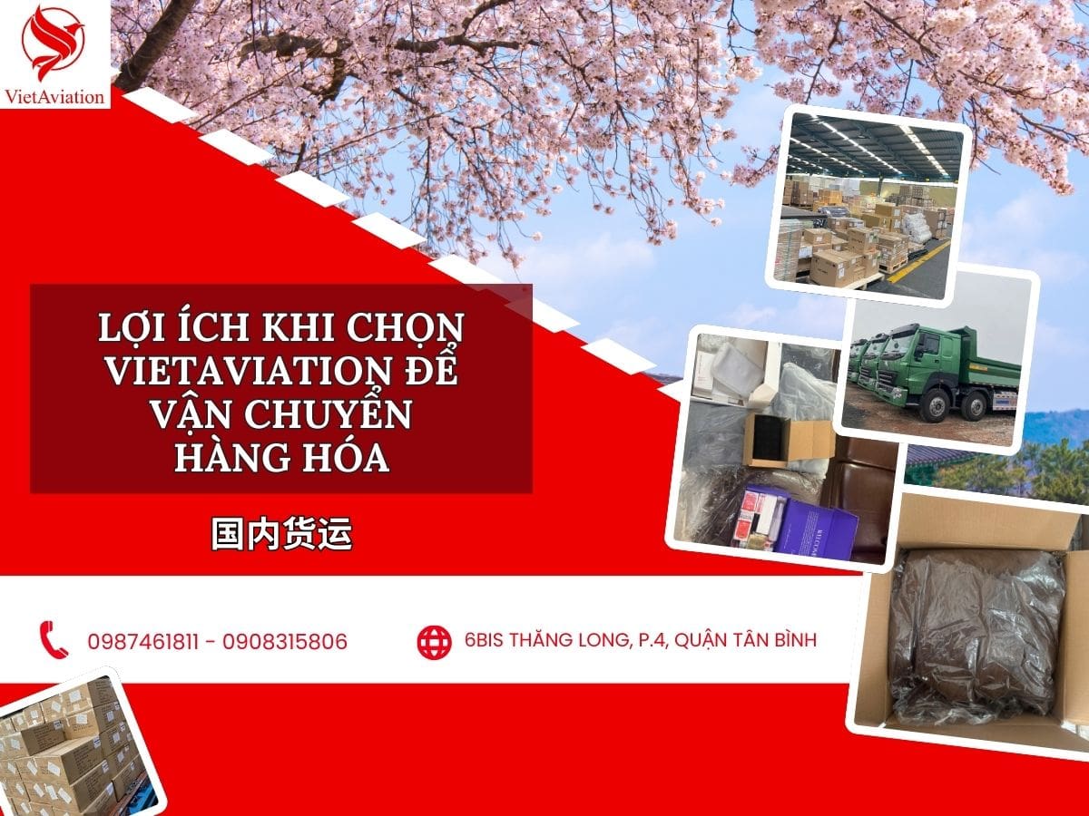 Lợi ích khi chọn VietAviation để vận chuyển hàng hóa nội địa