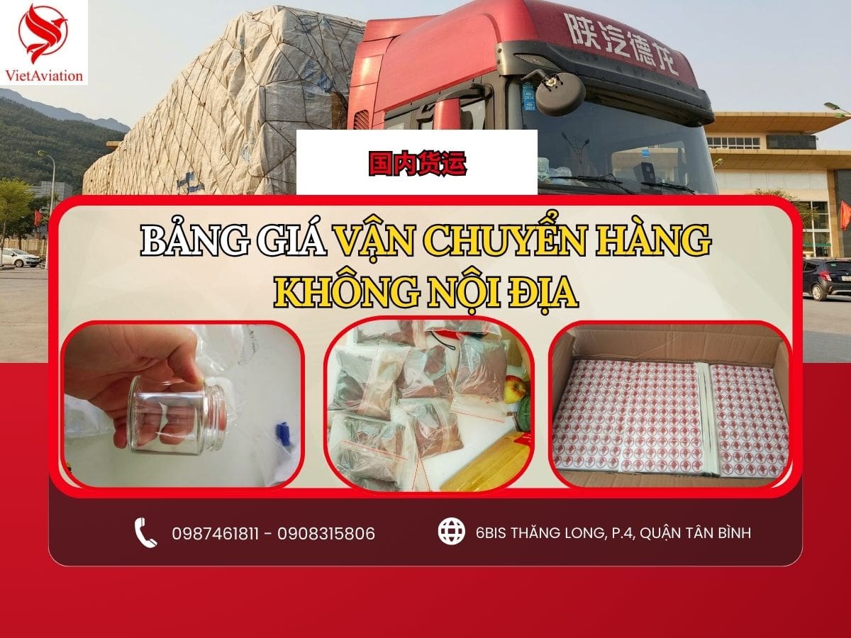 Bảng giá vận chuyển hàng hóa nội địa