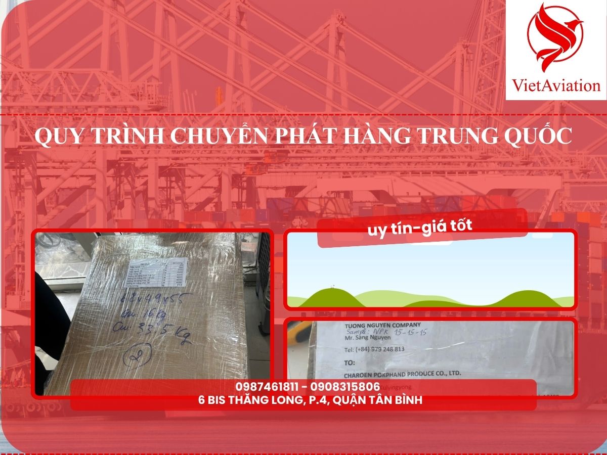 Quy trình chuyển phát hàng Trung Quốc