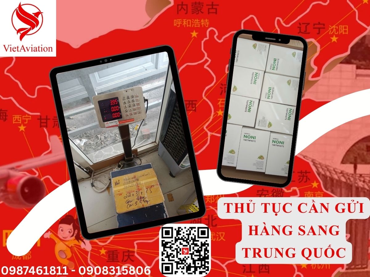 Thủ tục cần gửi hàng sang Trung Quốc 