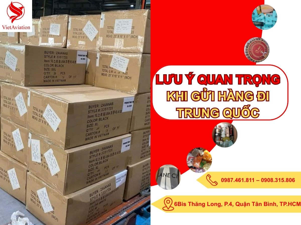 Lưu ý quan trọng khi gửi hàng đi Trung Quốc 