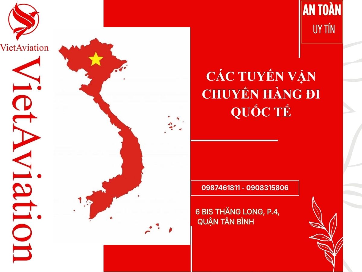 Các tuyến vận chuyển hàng đi quốc tế