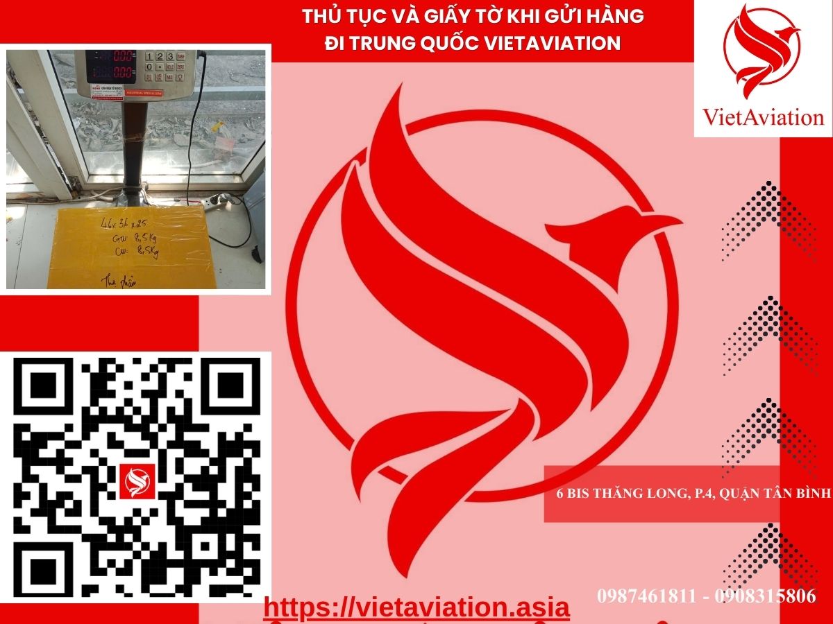 Thủ tục và giấy tờ khi gửi hàng đi Trung Quốc VietAviation