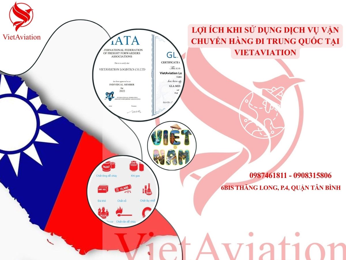 Lợi ích khi sử dụng dịch vụ vận chuyển hàng đi Trung Quốc tại VietAviation