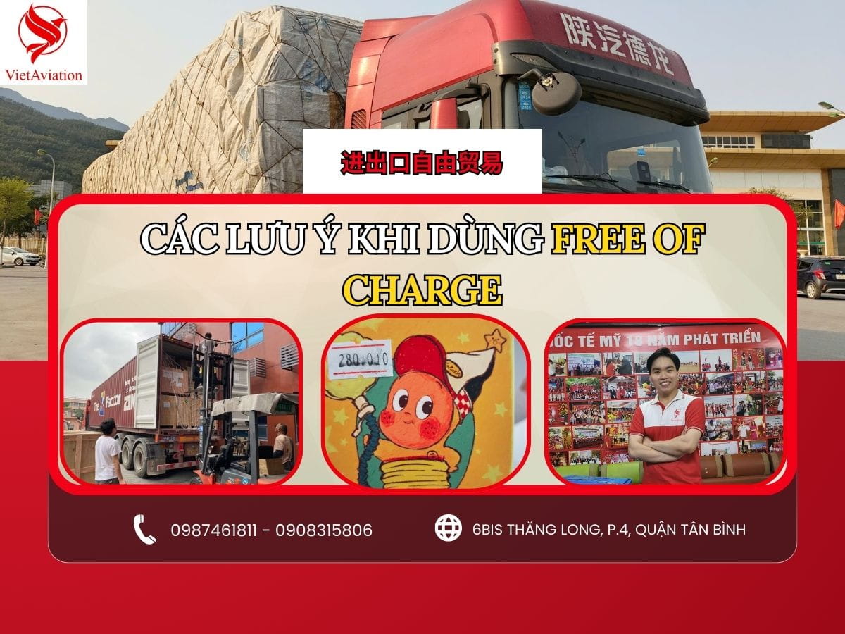 Các lưu ý khi sử dụng free of charge trong xuất nhập khẩu