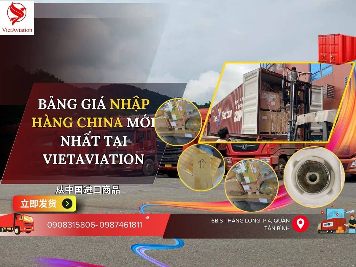 Bảng giá cước nhập hàng China
