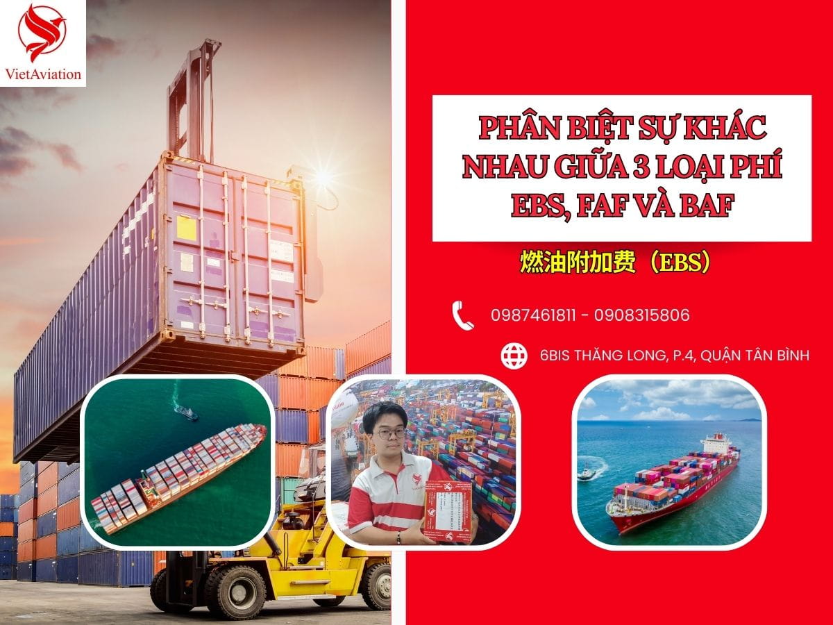 Phân biệt ba loại phí EBS, FAF và BAF