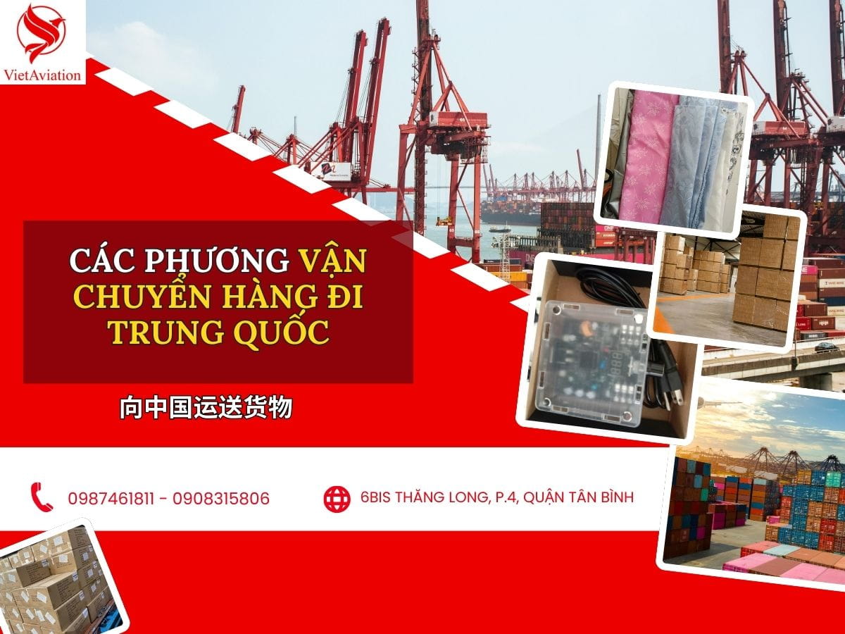 Các phương thức vận chuyển hàng đi Trung Quốc