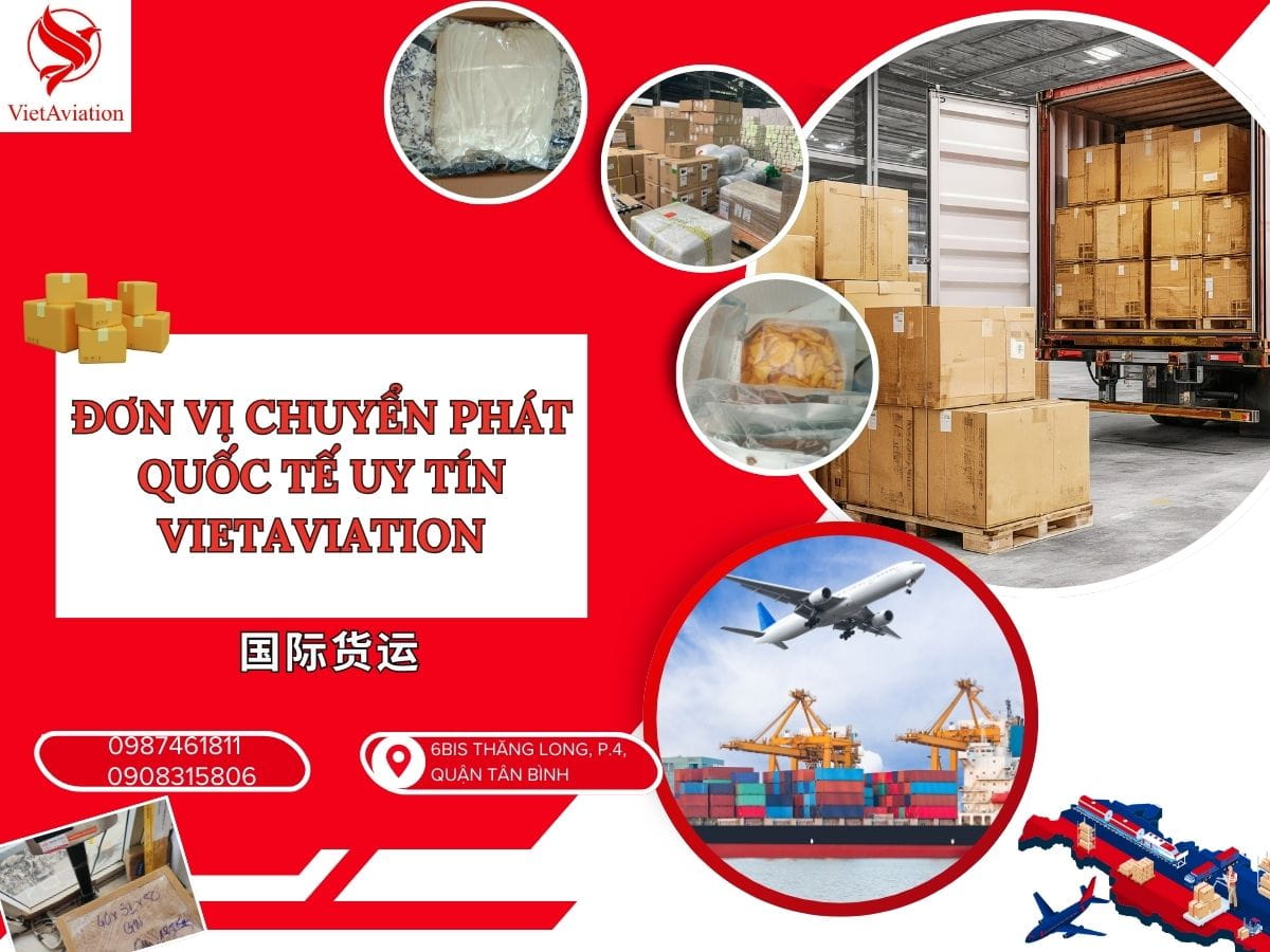 Vận chuyển hàng quốc tế giá rẻ 2026 cùng VietAviation