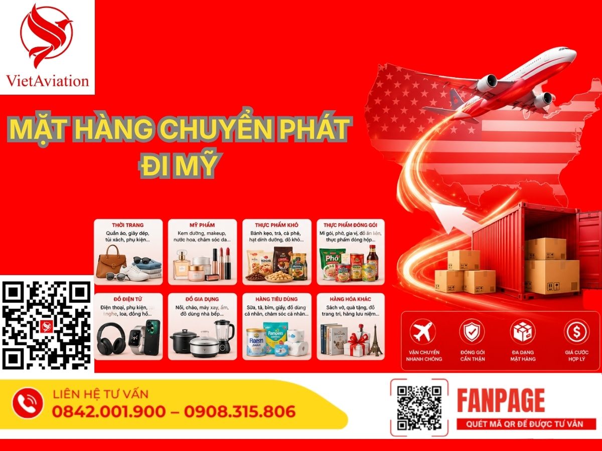 Chuyển phát hàng đi Mỹ 
