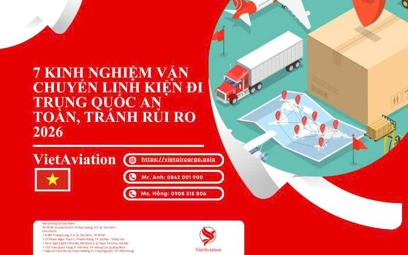 vận chuyển linh kiện đi trung quốc